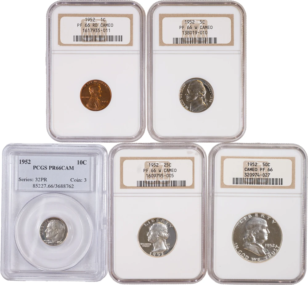 Certified Gem Cameo 1952 Proof Set