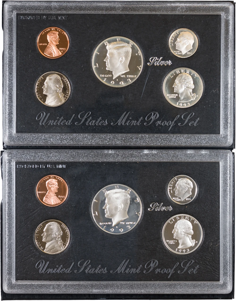 Pair Of 1993 Silver Proof Sets