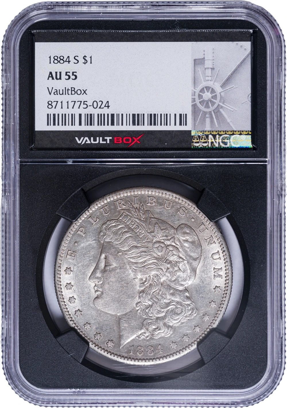 NGC AU-55 1884-S Morgan Dollar