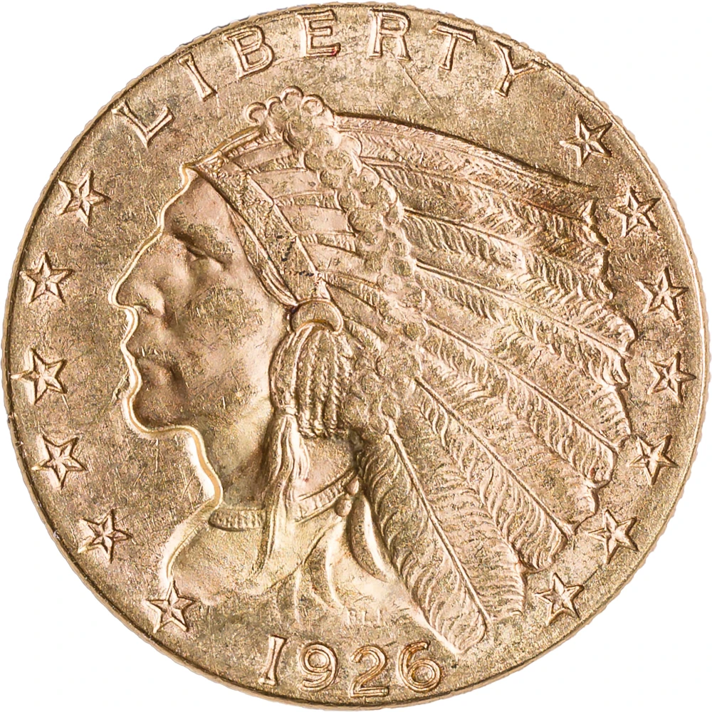 MS-60+ 1926 $2.50 Gold