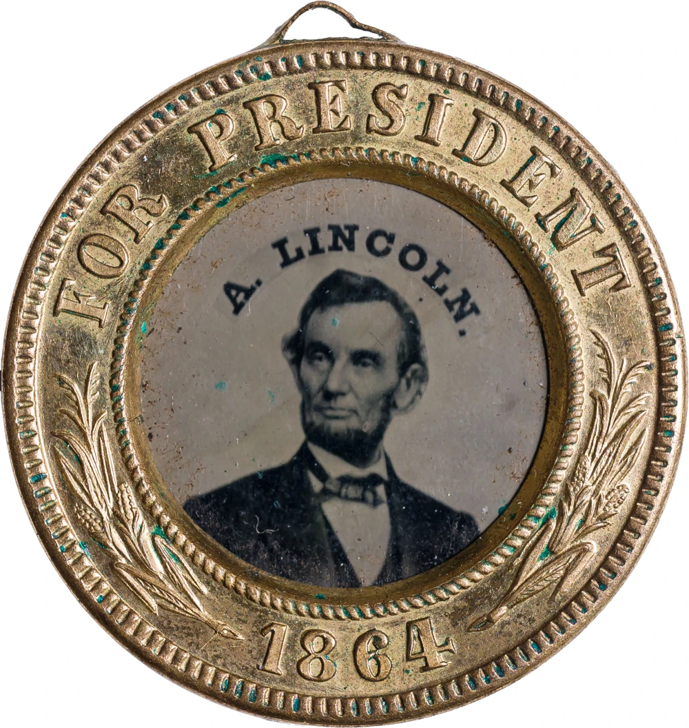 Gem 1864 Lincoln-Johnson Ferrotype