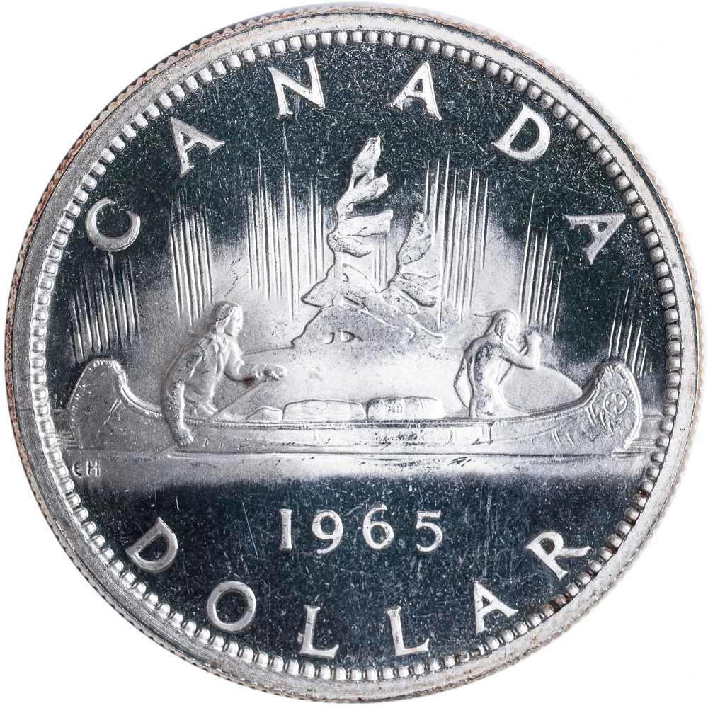 Cameo 1965 Canadian Silver Dollar
