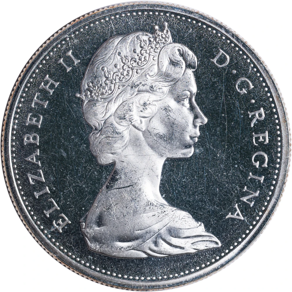 Cameo 1965 Canadian Silver Dollar