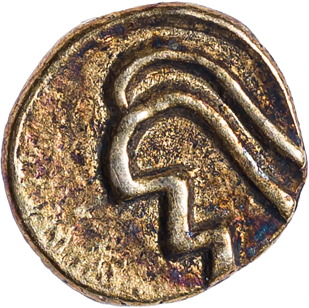 India. EF-AU Gold Fanam