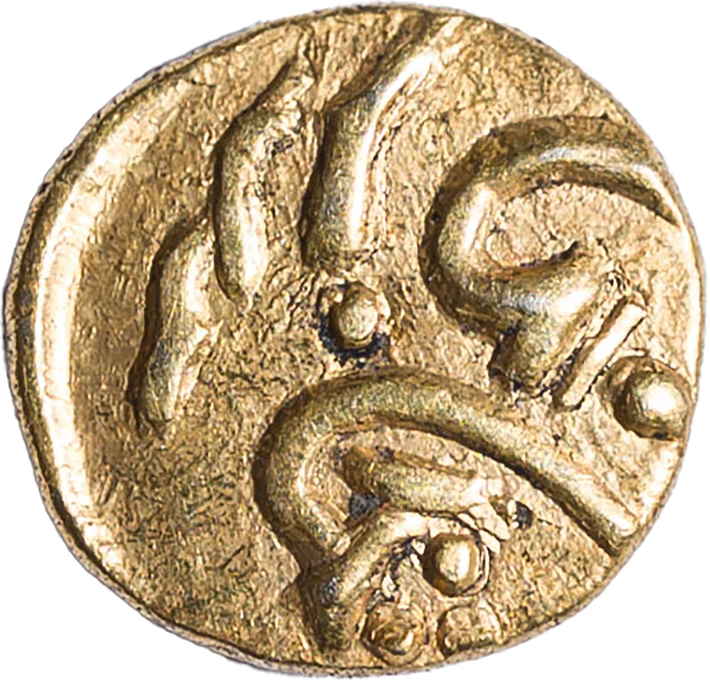 India. EF-AU Gold Fanam