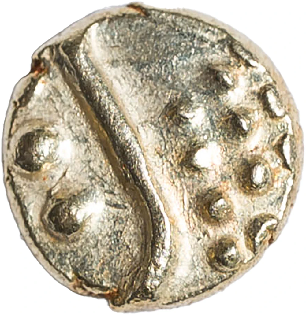 India. EF-AU Gold Fanam