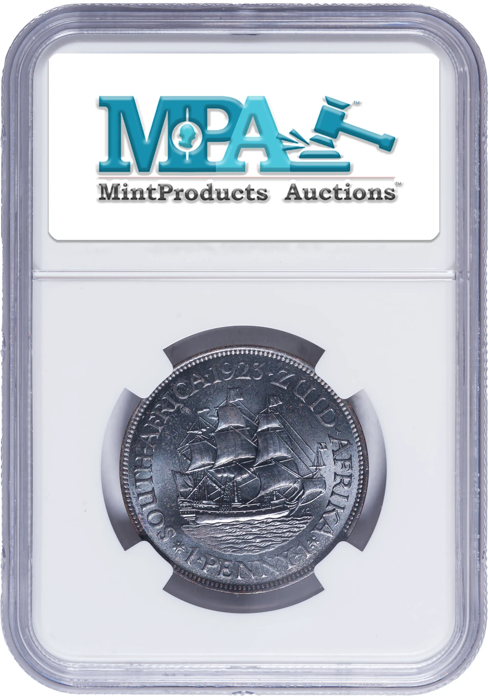 South Africa. NGC MS-65 BN 1923 Penny