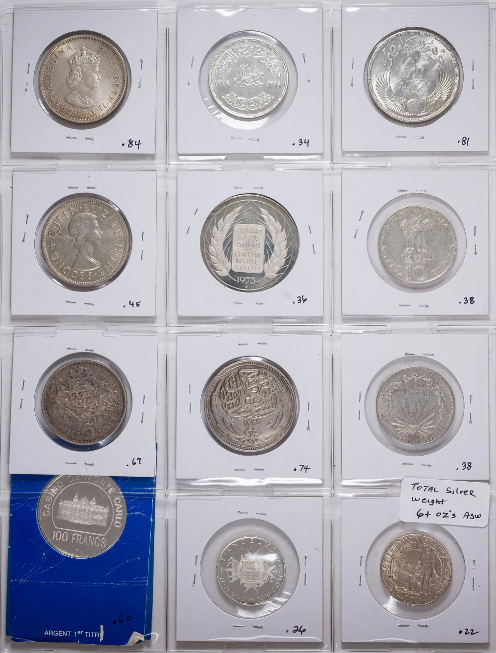 12 Piece World Silver Lot