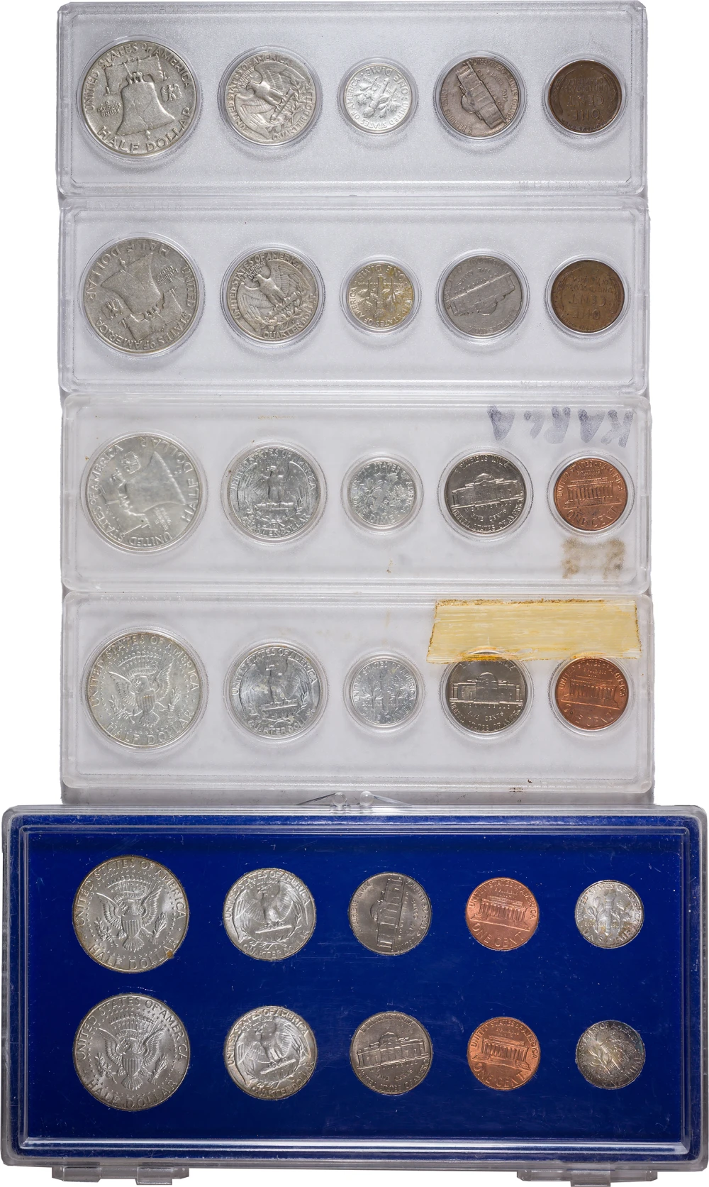 6 Pcs Silver Year Sets