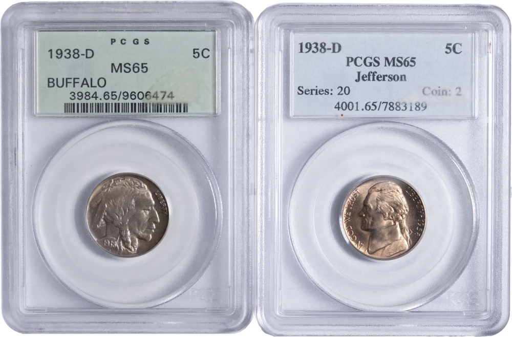 Third-Party Certified Nickel Five-Cents Trio