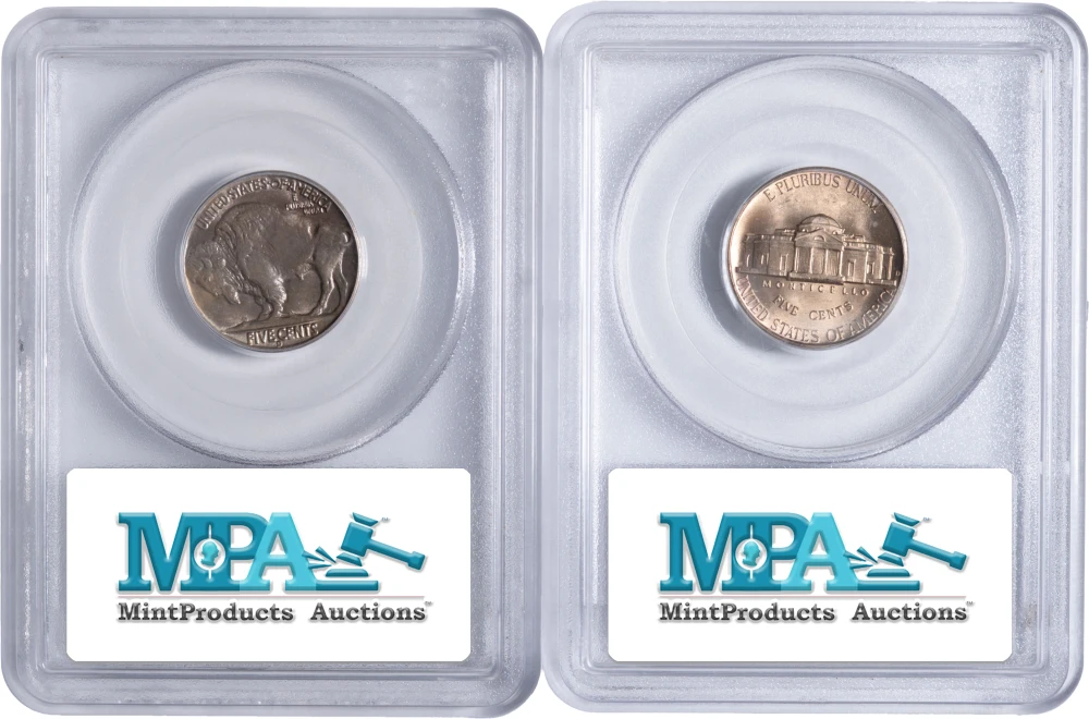 Third-Party Certified Nickel Five-Cents Trio