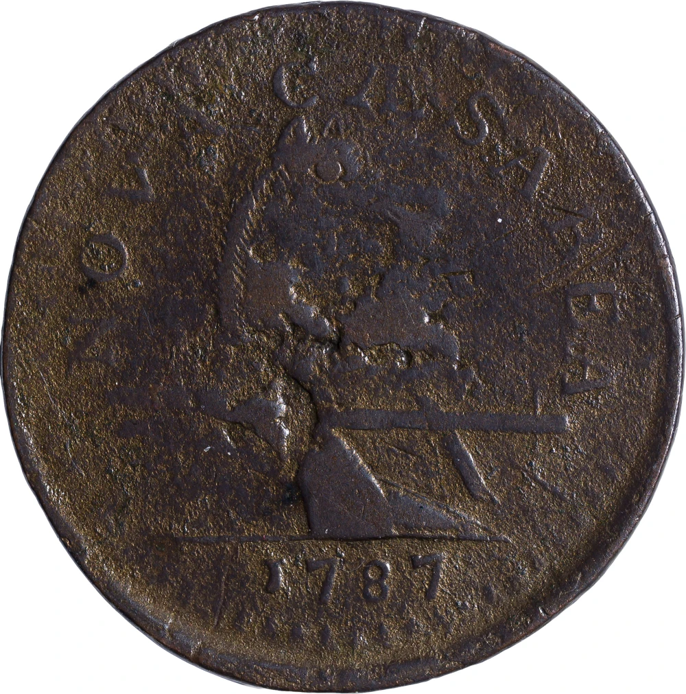 New Jersey. Fine-12 Details 1787 Copper