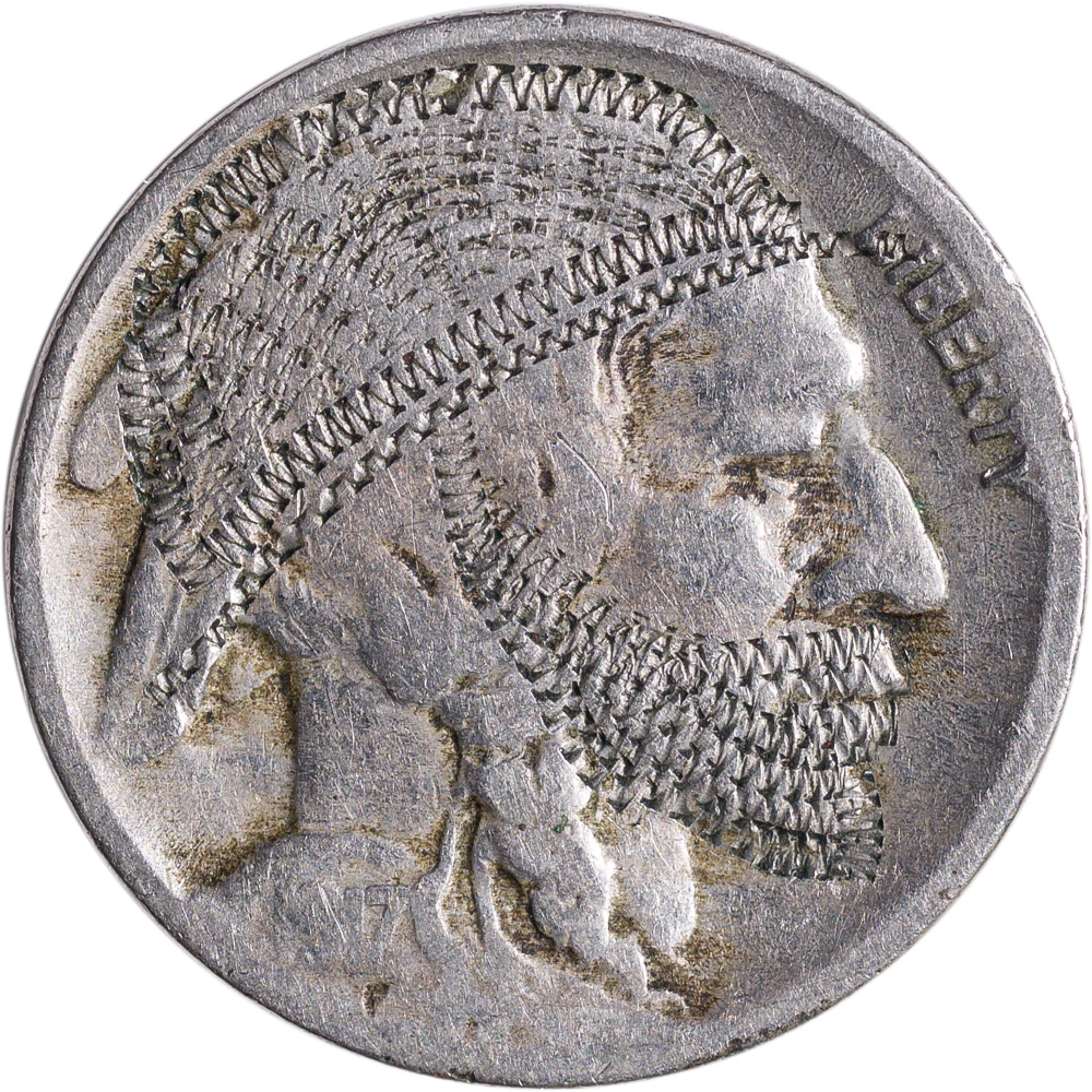 Hobo Nickel. 1917 Buffalo Nickel Host