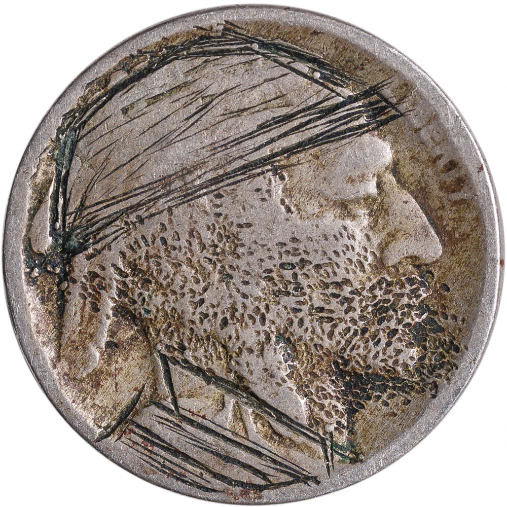 Hobo Nickel. Undated Buffalo Nickel Host