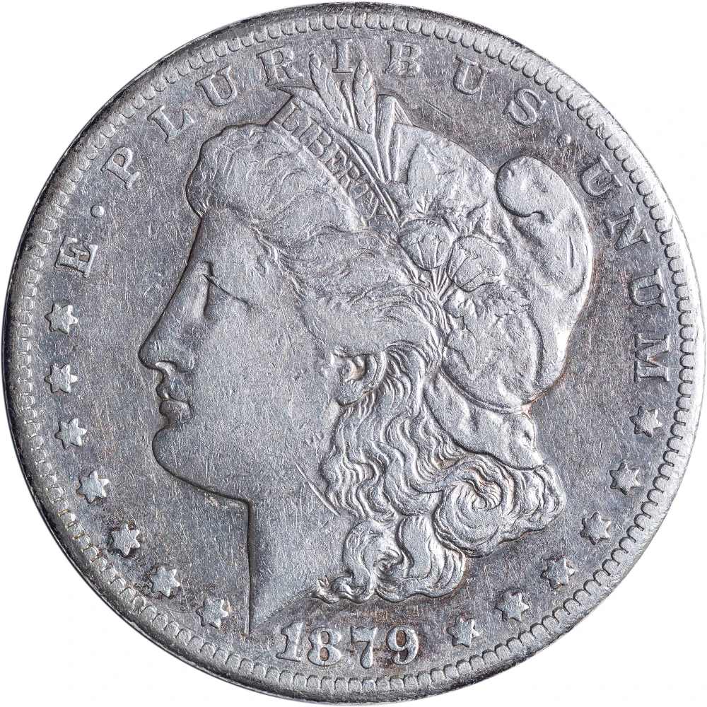 Choice VF-35 Details 1879-CC Morgan Dollar