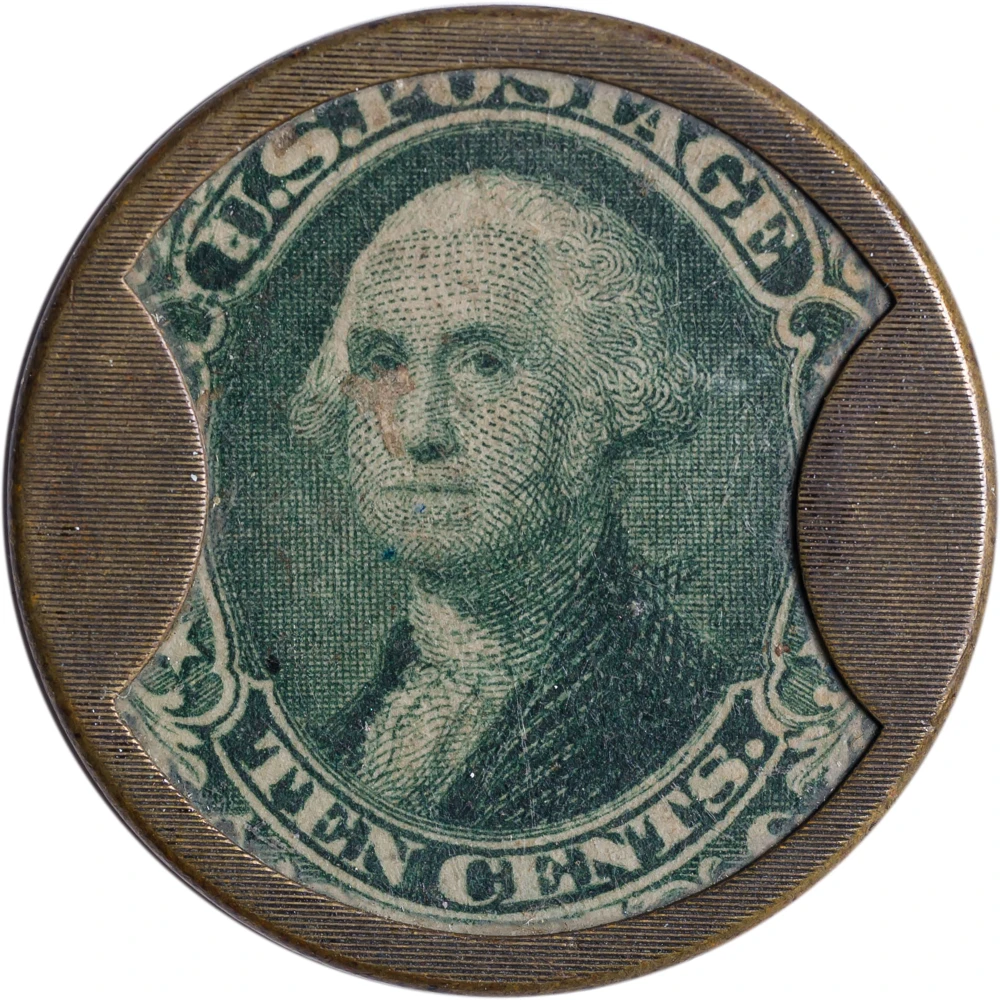 Encased Postage. VF J. Gault 10-Cents