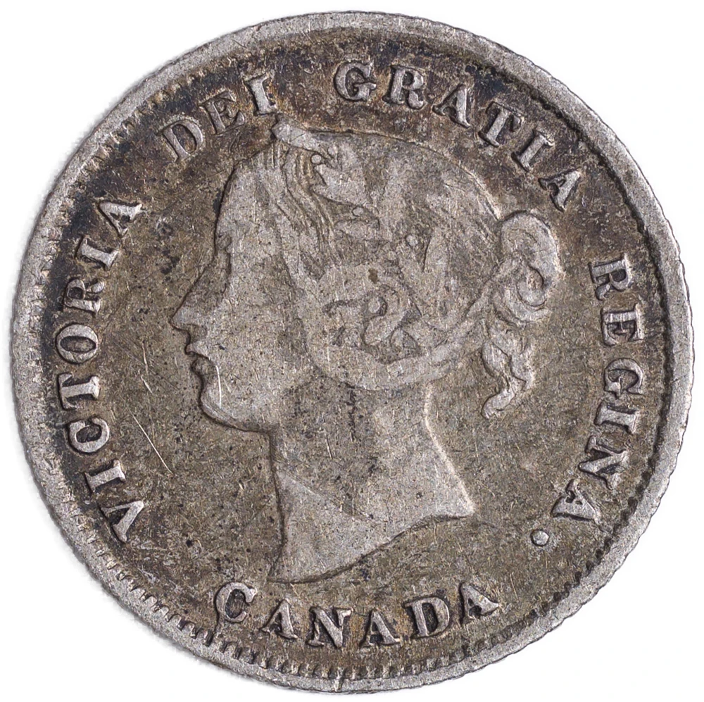 Canada. F-12 1875-F Five-Cents