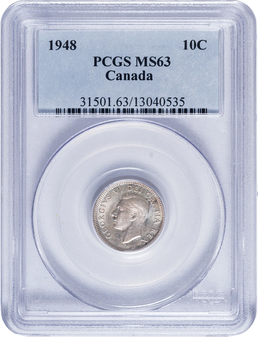 Canada. PCGS MS-63 1948 Ten-Cents
