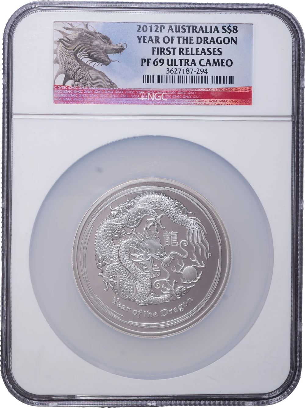 Australia. NGC Proof-69 UC 2012 Silver $8