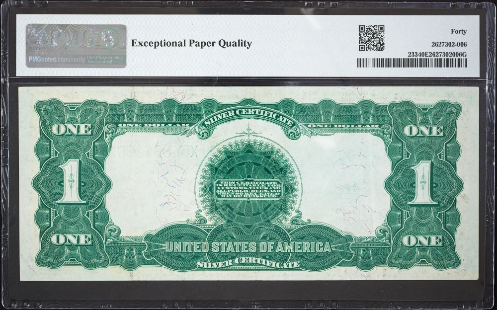 PMG EF-40 EPQ 1899 $1 Black Eagle