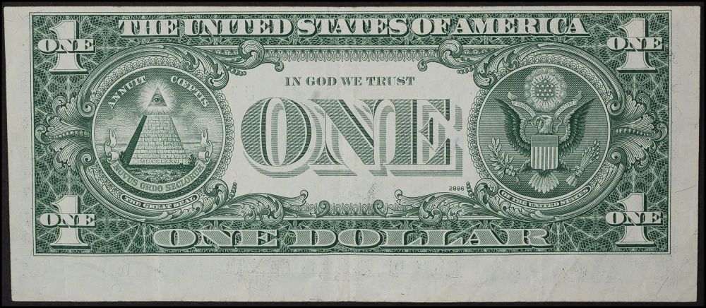 VF+ 1977A $1 FRN Misalignment Error