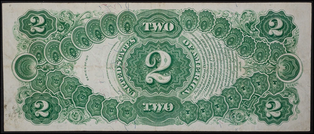 VF+ 1917 $2 Legal Tender Note