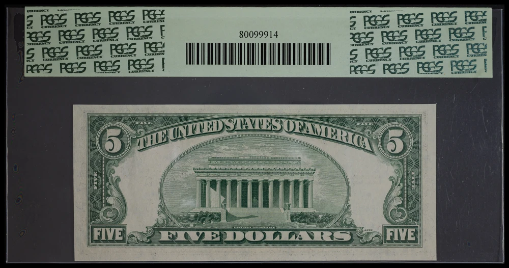 PCGS Gem-65 PPQ 1953B $5 Silver Certificate