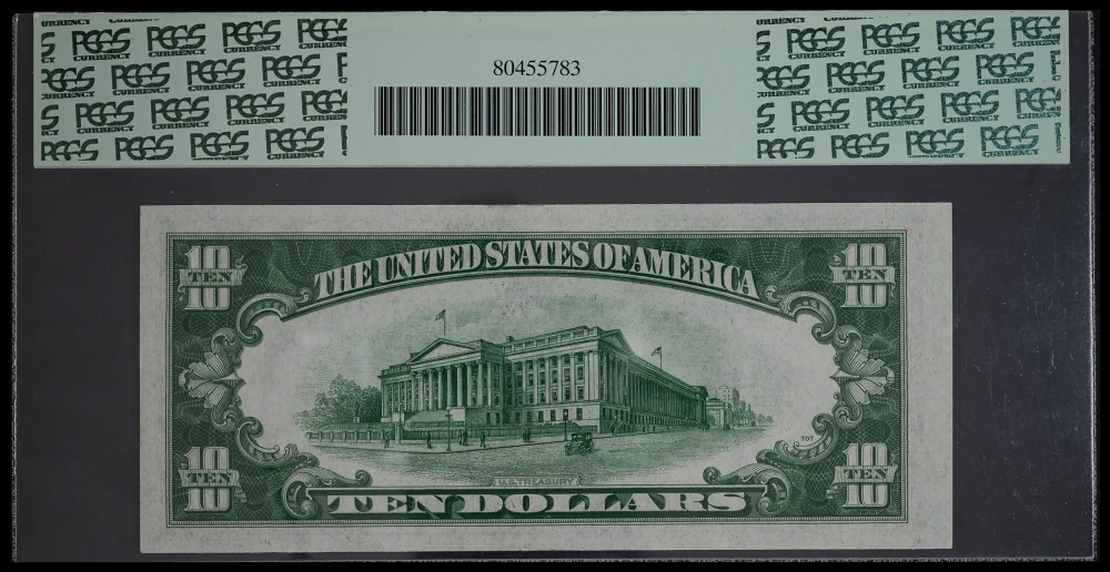 PCGS Gem-66 PPQ 1934A $10 Federal Reserve Note