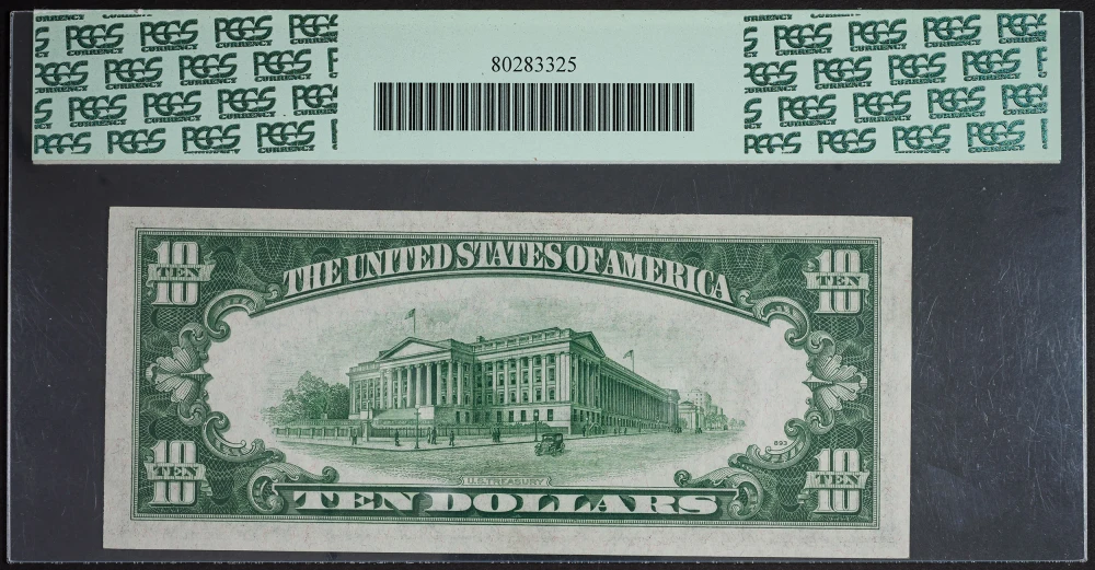 PCGS Gem-66 PPQ 1934A $10 Federal Reserve Note