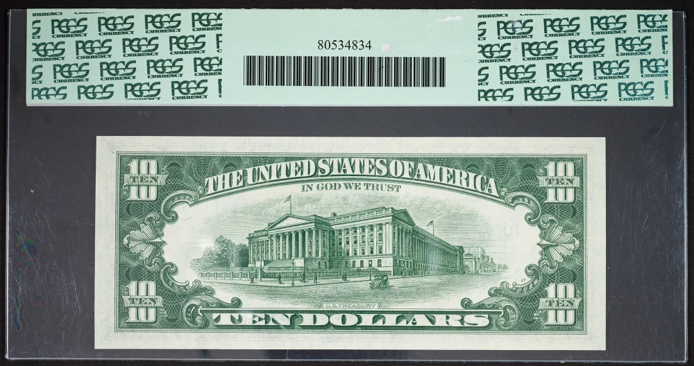 PCGS Superb Gem-67 PPQ 1963A $10 Federal Reserve 