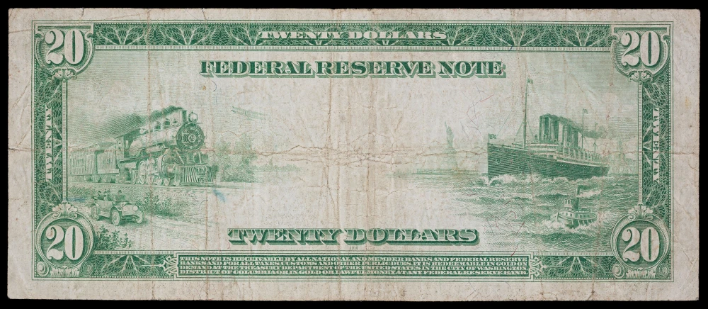 VF 1914 $20 Federal Reserve Note