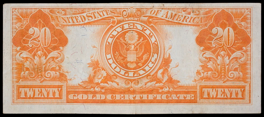 EF 1922 $20 Gold Certificate