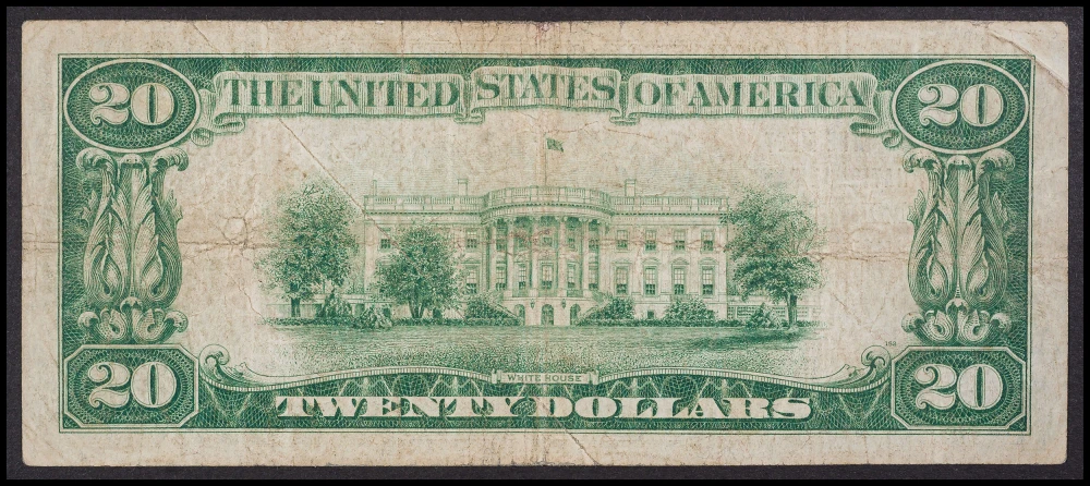 VF 1929 Merrimac MA $20 National