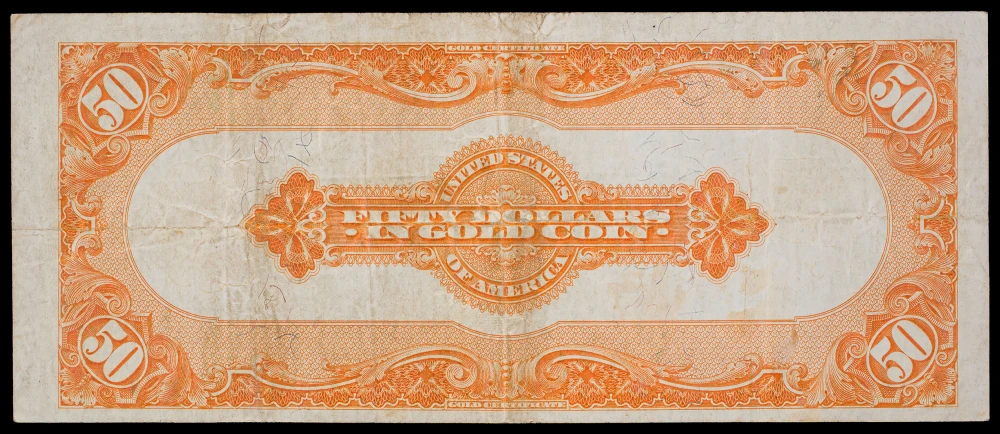 VF 1922 $50 Gold Certificate