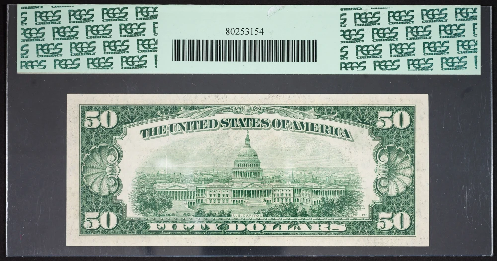 PCGS Gem-66 PPQ 1950B $50 Federal Reserve Note