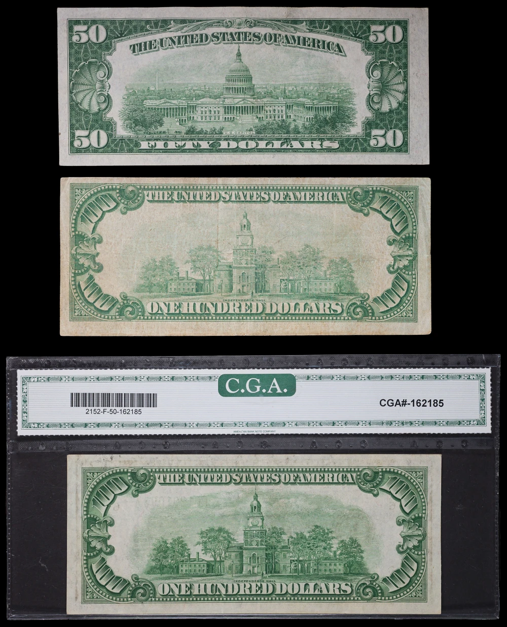 $50 & $100 FRN Trio