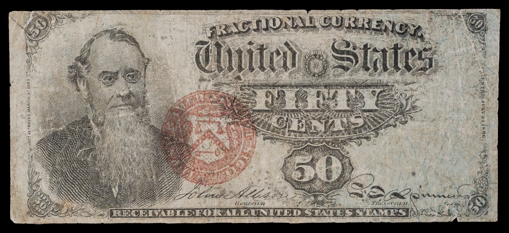 Fine Period Counterfeit 50 Cent Fractional