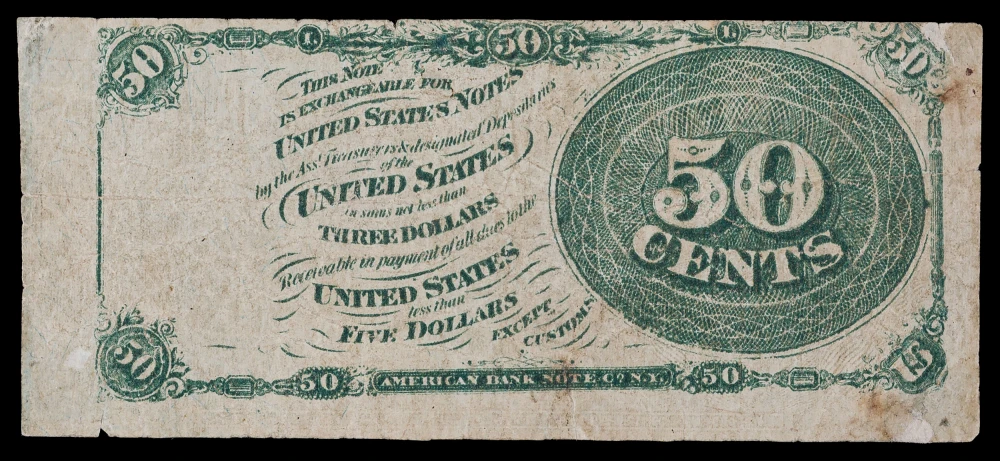 Fine Period Counterfeit 50 Cent Fractional
