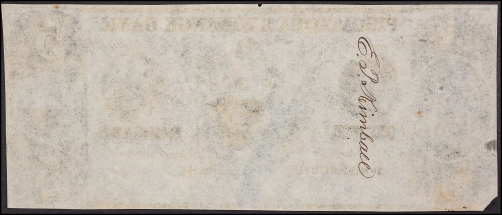 CU Details 1800's Portsmouth NH $5 Obsolete