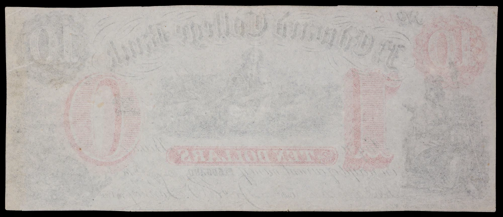 CU 1864 Ft. Edward NY $10 Obsolete Currency