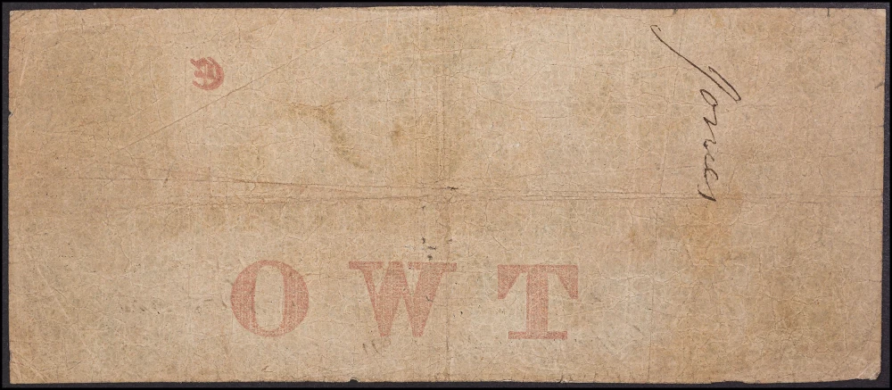 Fine 1855 Providence Rhode Island $2 Obsolete