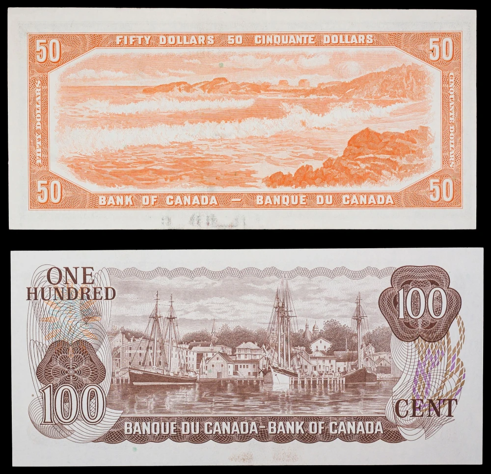 Cananda $50 & $100 Note Pair