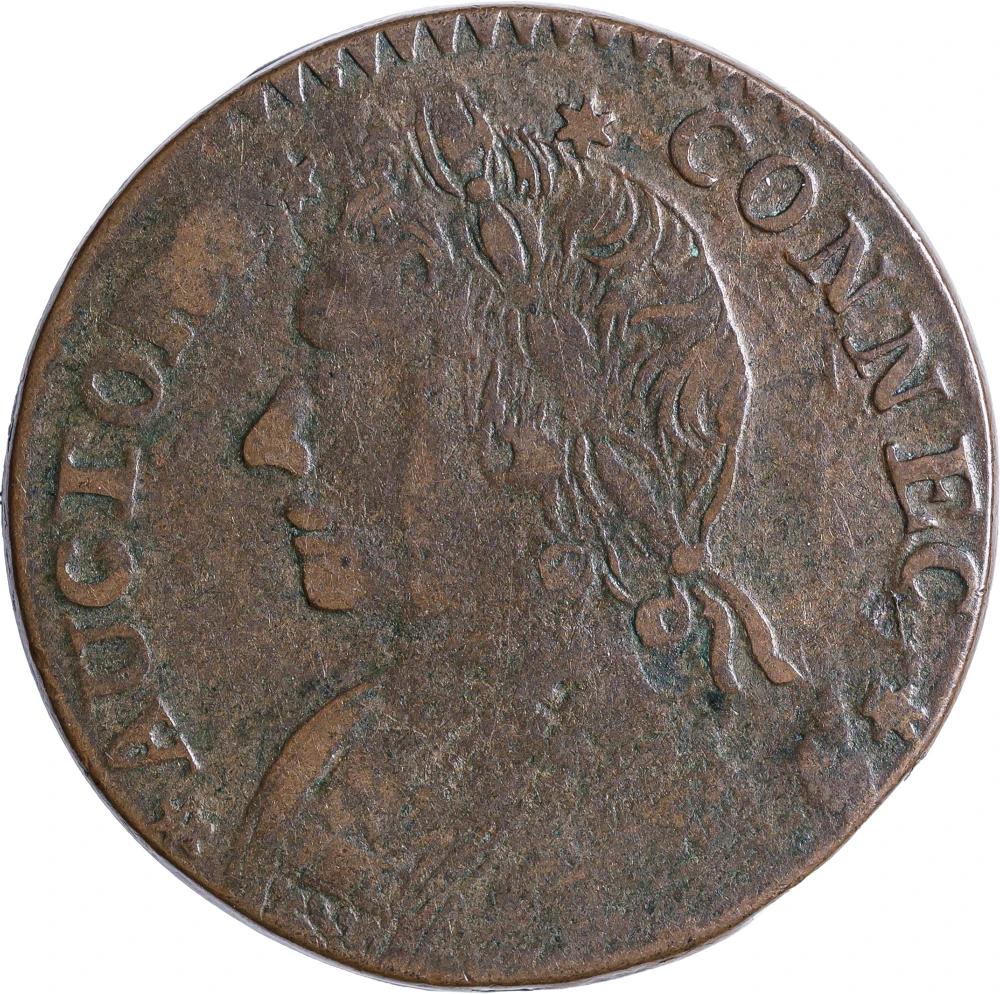 Connecticut. Choice VF 1788 Copper