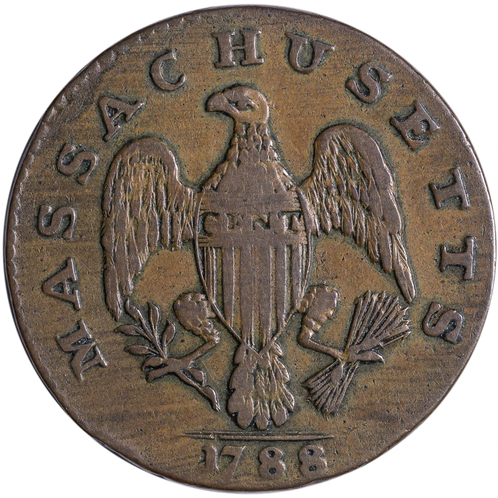 Massachusetts. VF 1787 Cent