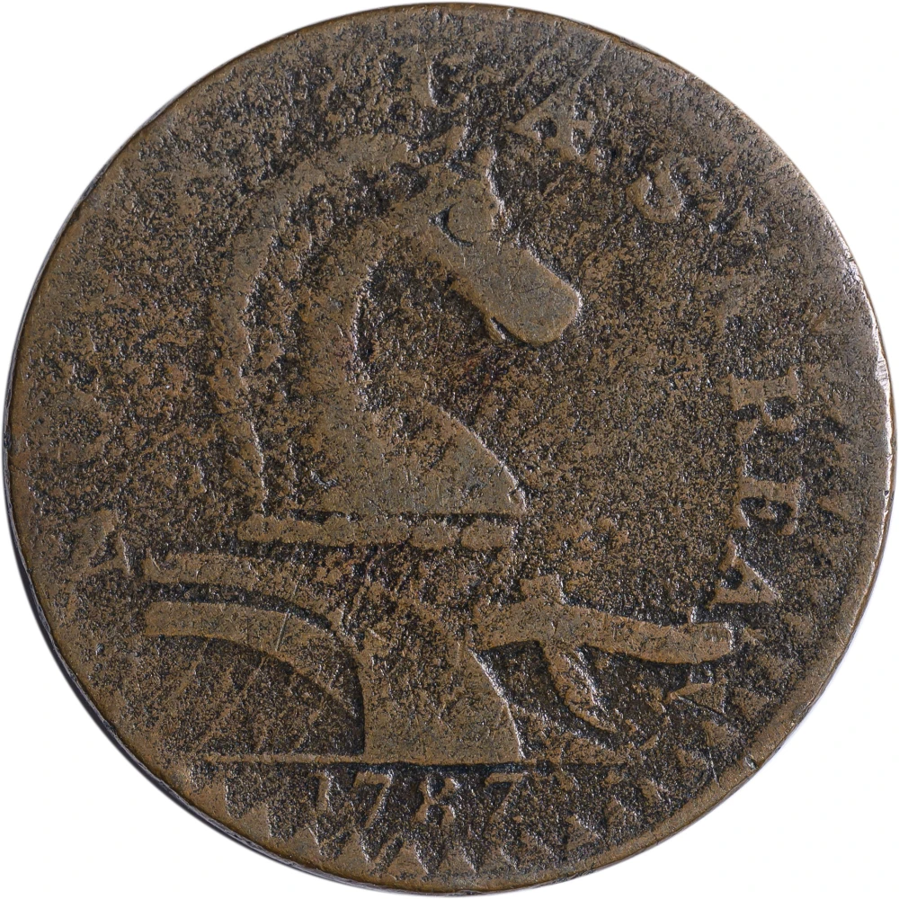 New Jersey. VF Details 1787 Copper
