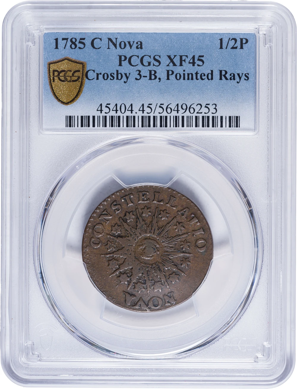 PCGS EF-45 1795 Nova Constellation Copper