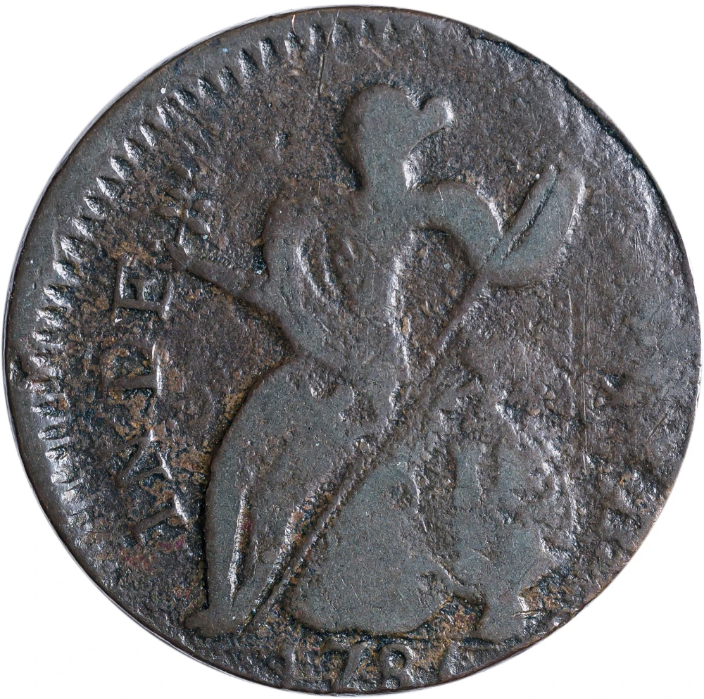 Vermont. VF 1786 Baby Head Cent