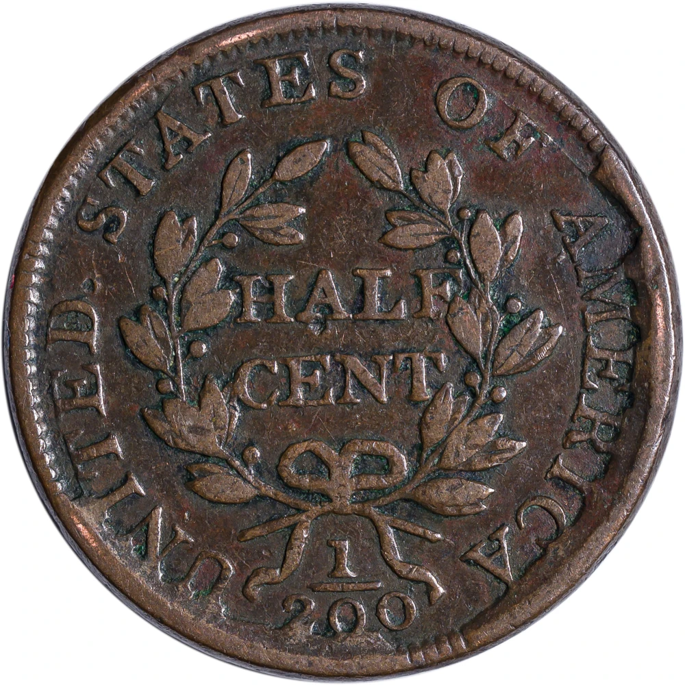 VF-20 1804 Spiked Chin Half Cent