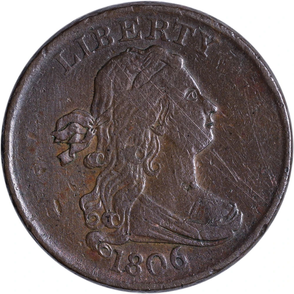 EF-40 1806 Half Cent
