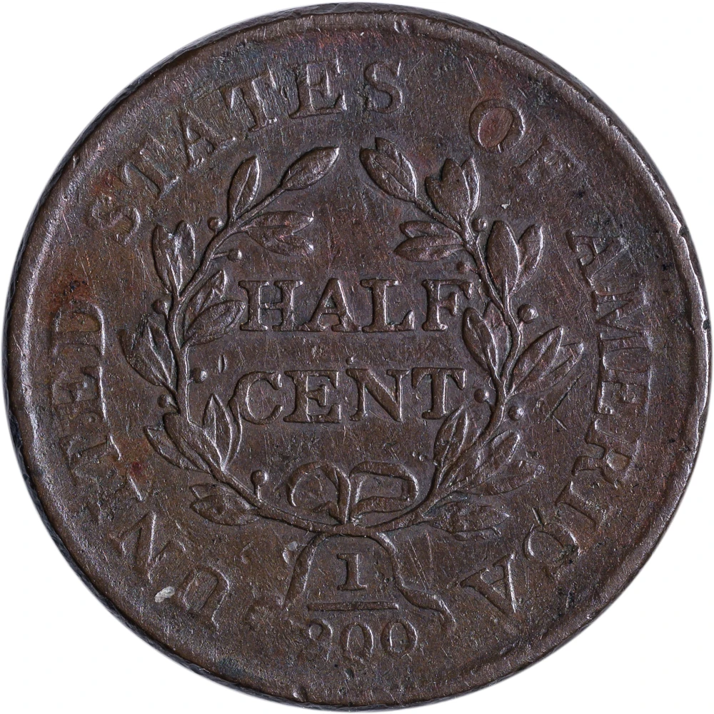 EF-40 1806 Half Cent